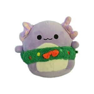 Squishmallow Svenja 5” Axolotl Purple Sealife Plush Christmas Wreath Holiday Toy